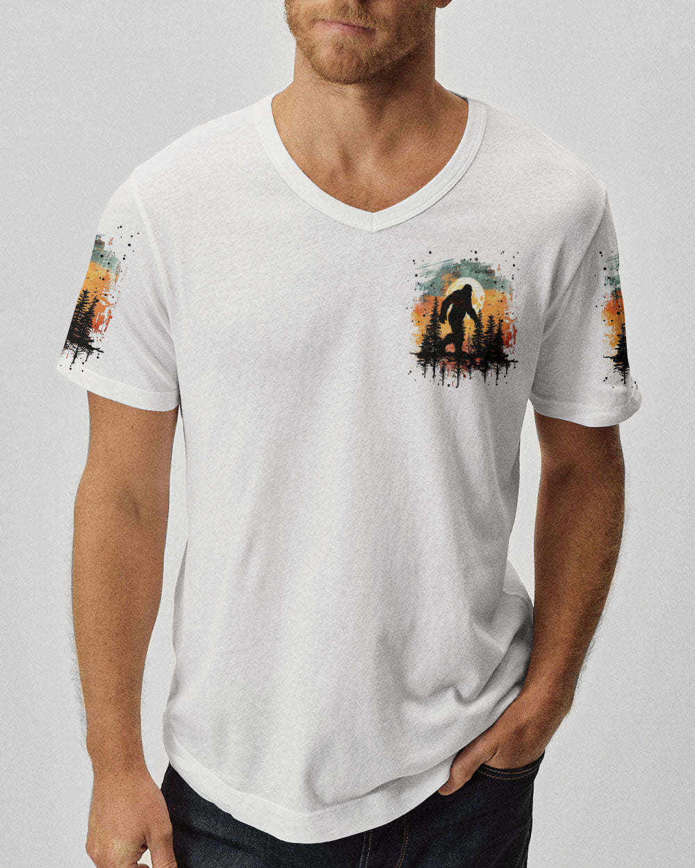  FIND ME WHERE THE WILD THINGS ARE BIGFOOT ALL OVER PRINT - TYTM0811243