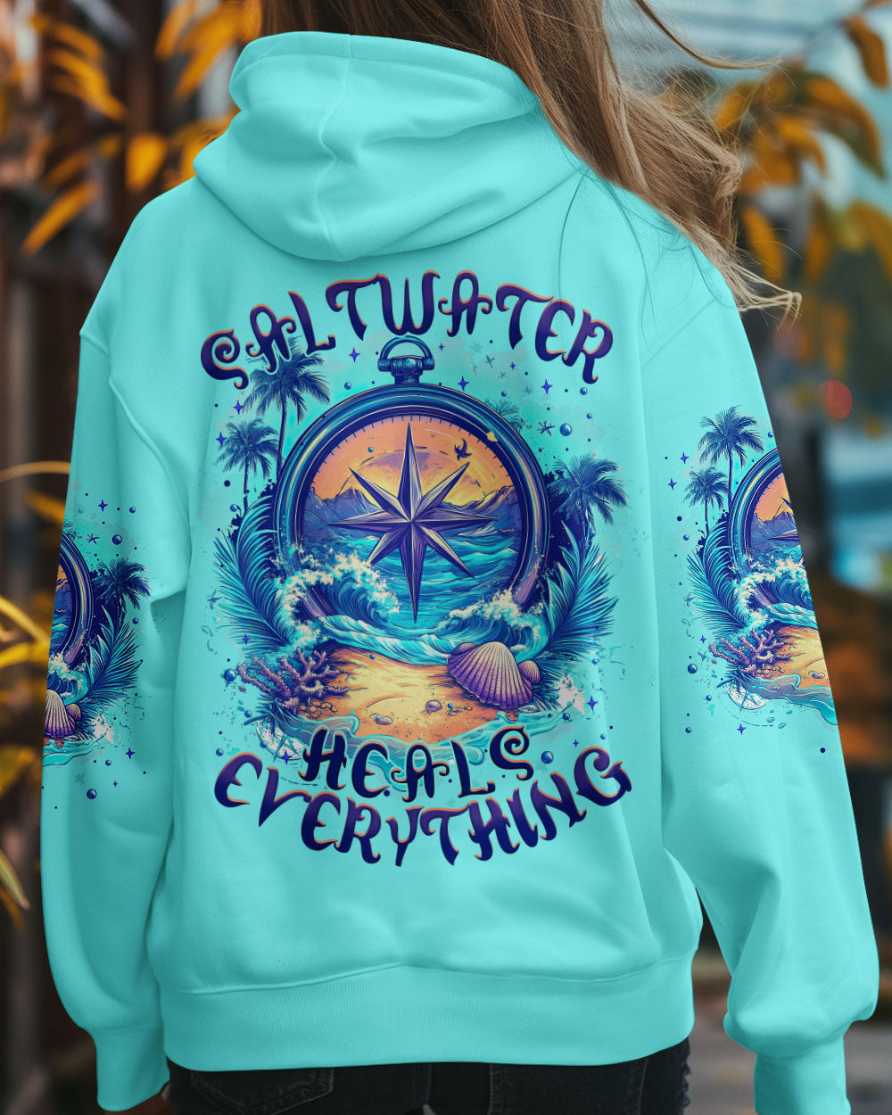 SALTWATER HEALS EVERYTHING COMPASS ALL OVER PRINT - TYTM0904252