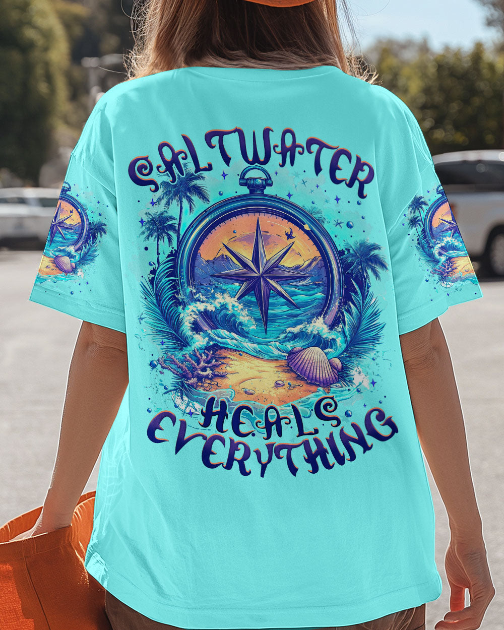 SALTWATER HEALS EVERYTHING COMPASS ALL OVER PRINT - TYTM0904252