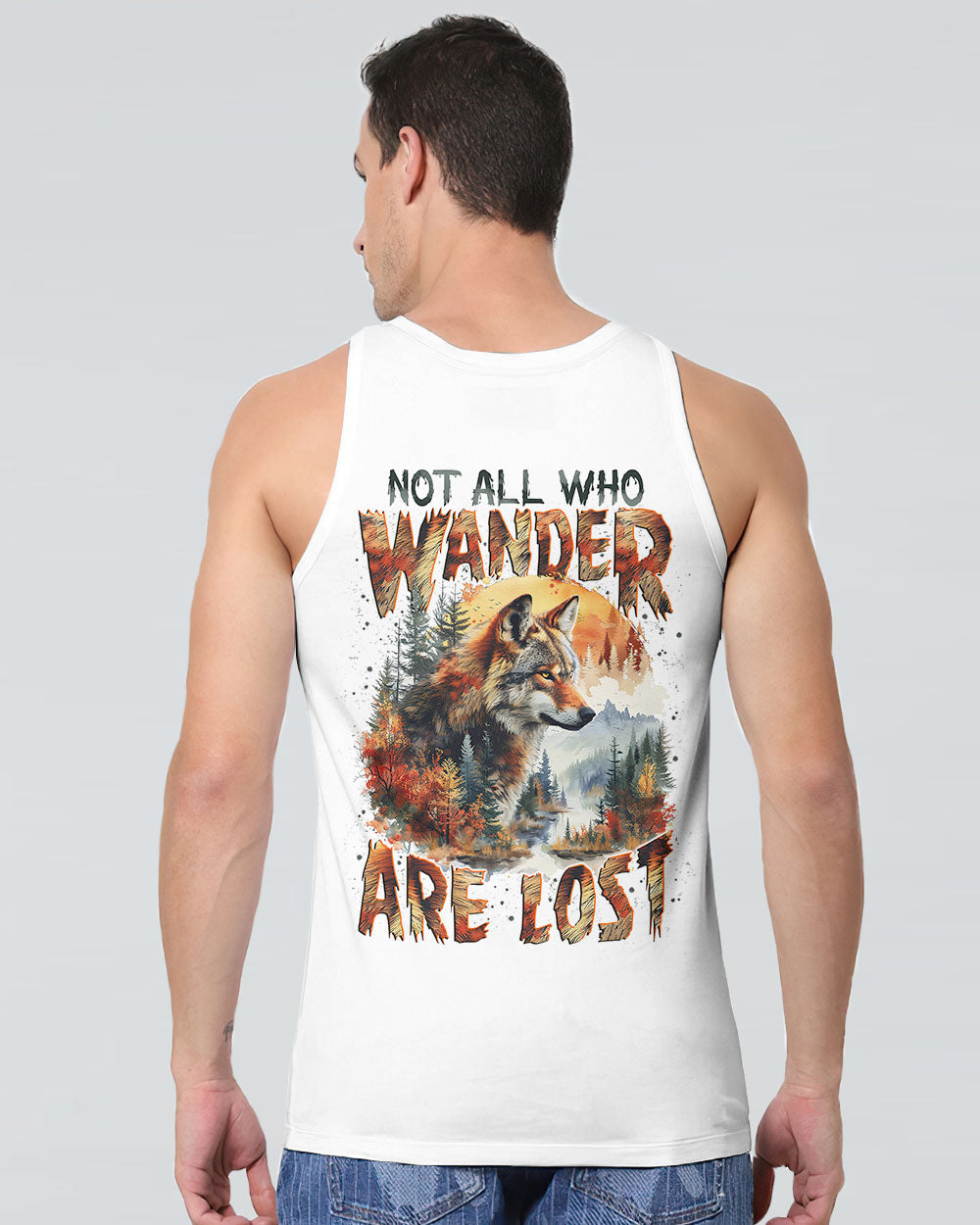 NOT ALL WHO WANDER ARE LOST WOLF ALL OVER PRINT - TYTM0909241