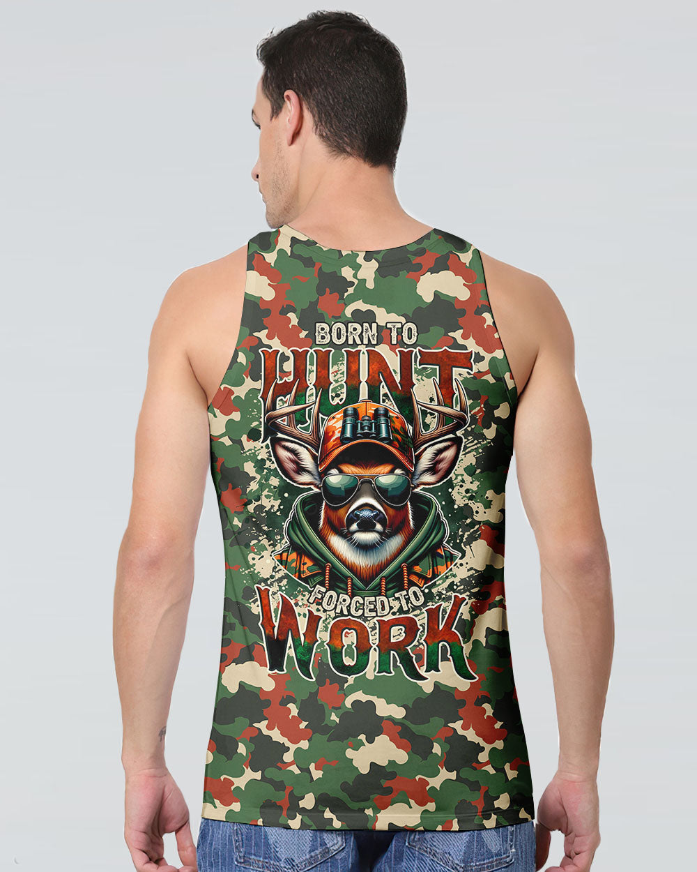 BORN TO HUNT DEER CAMO ALL OVER PRINT - TYTM1107253