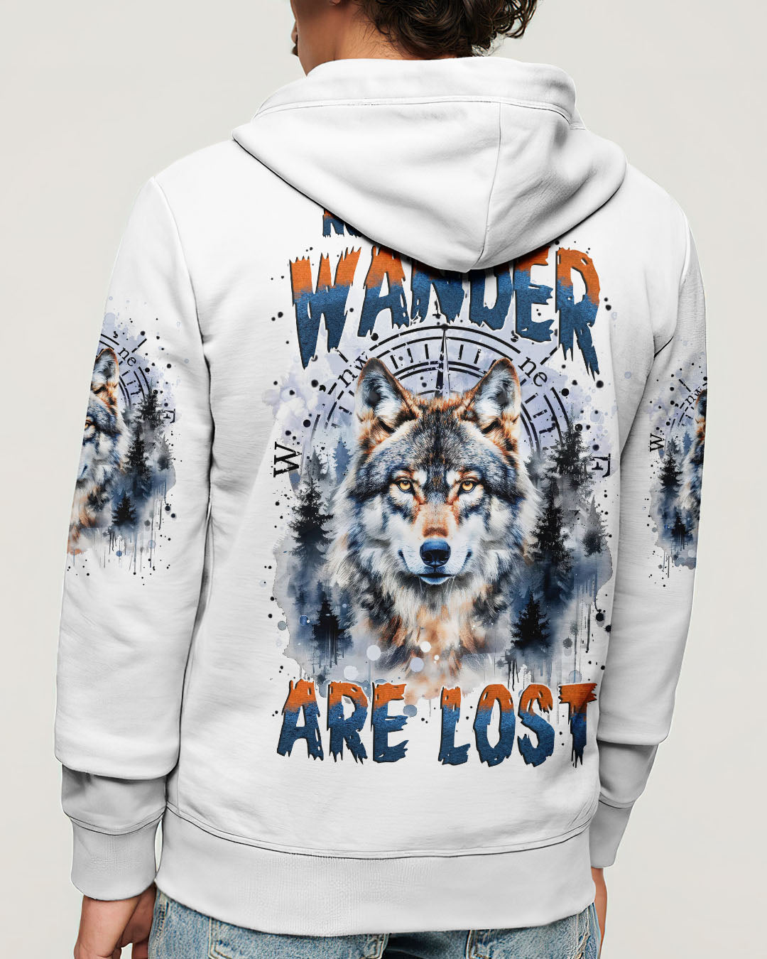 NOT ALL WHO WANDER ARE LOST WOLF ALL OVER PRINT - TYTM1111244