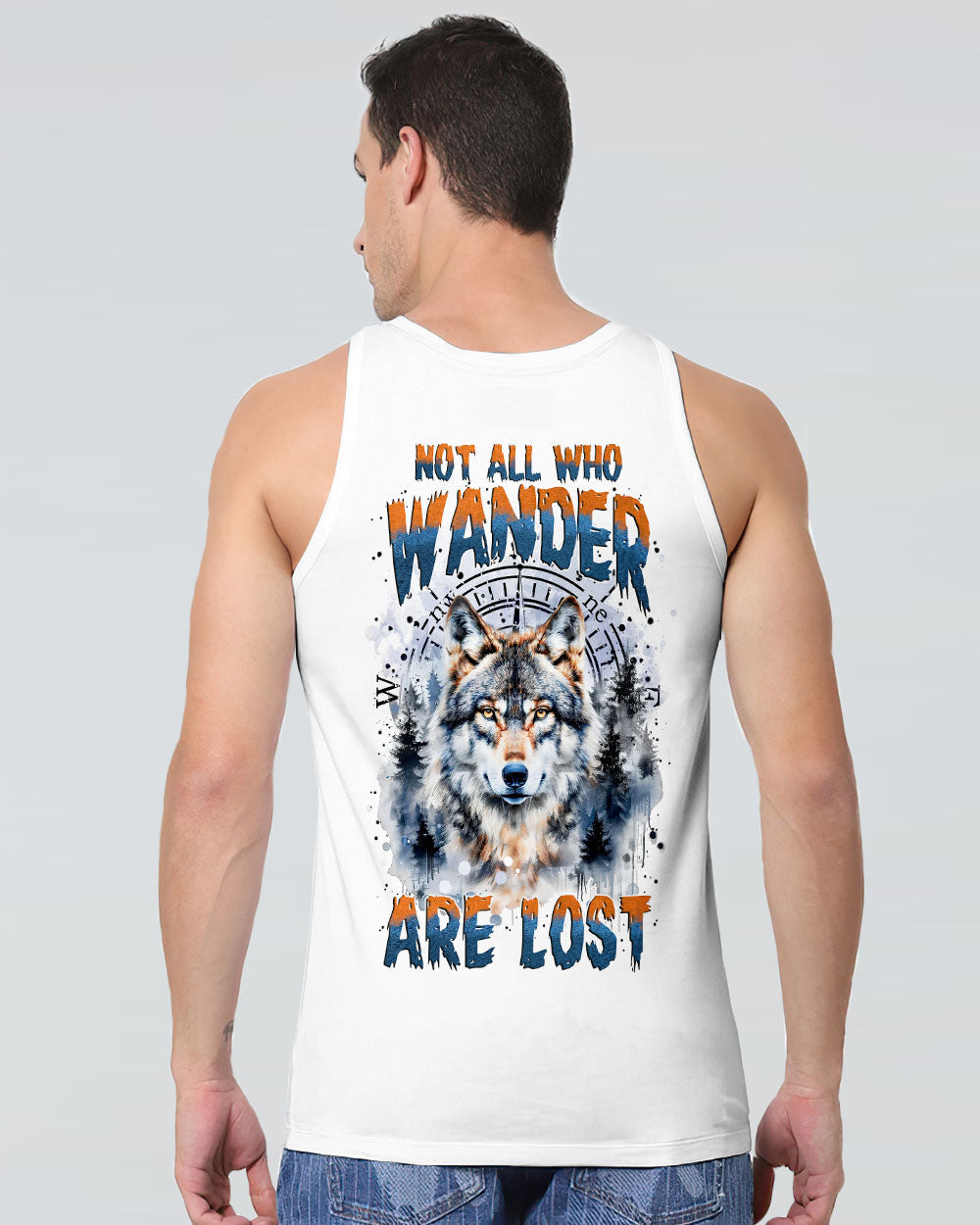 NOT ALL WHO WANDER ARE LOST WOLF ALL OVER PRINT - TYTM1111244
