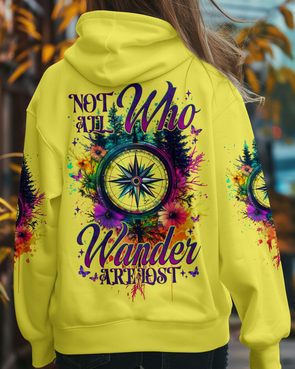 NOT ALL WHO WANDER ARE LOST COMPASS ALL OVER PRINT - TYTM1606254