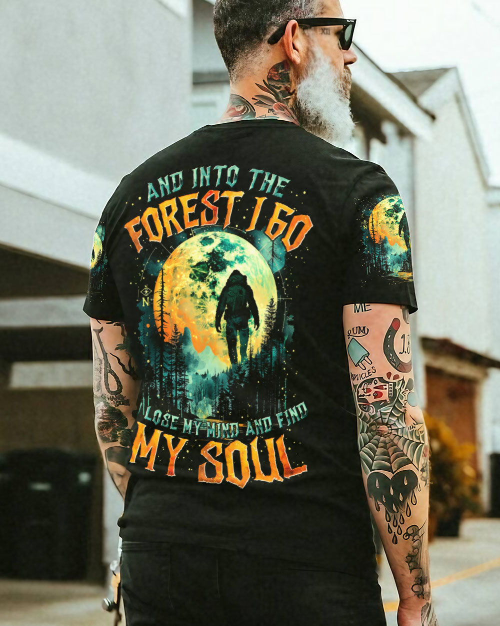 AND INTO THE FOREST I GO BIGFOOT ALL OVER PRINT - TYTM2101251