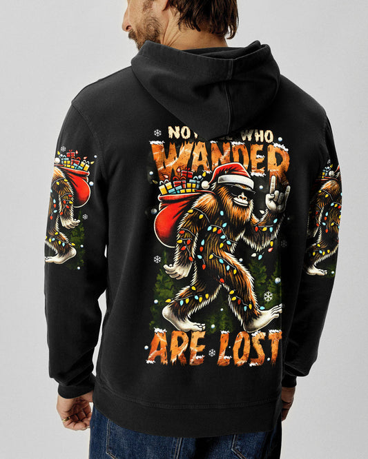 NOT ALL WHO WANDER ARE LOST BIGFOOT CHRISTMAS ALL OVER PRINT - TYTM2110241