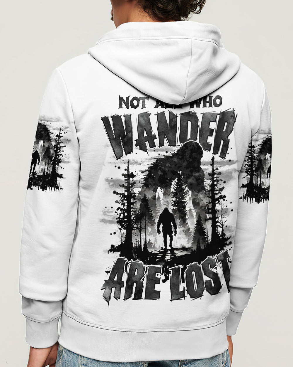 NOT ALL WHO WANDER ARE LOST BIGFOOT ALL OVER PRINT - TYTM2111242