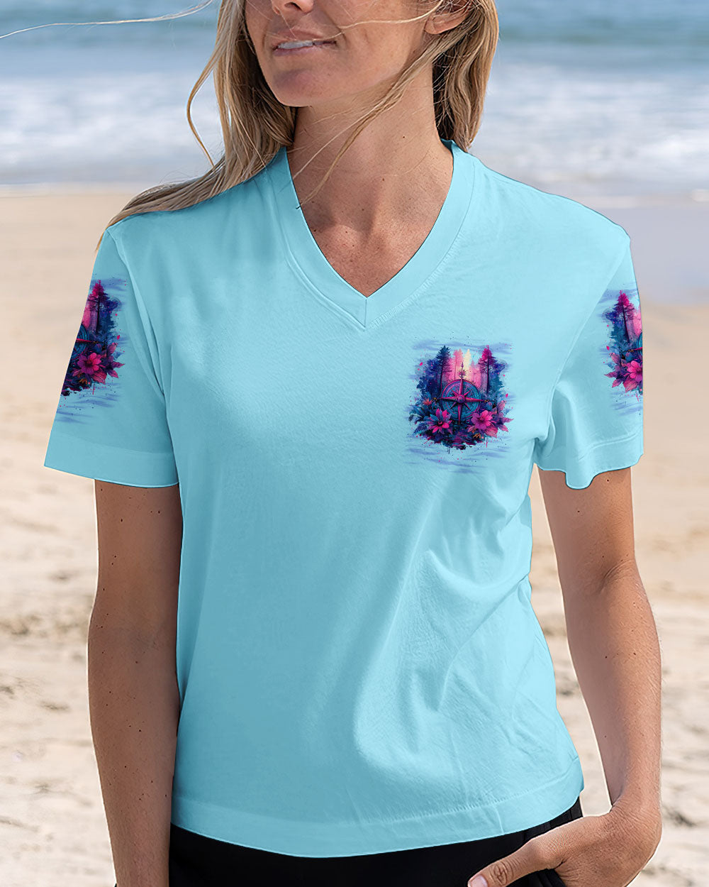 ALWAYS TAKE THE SCENIC ROUTE COMPASS ALL OVER PRINT - TYTM2306254
