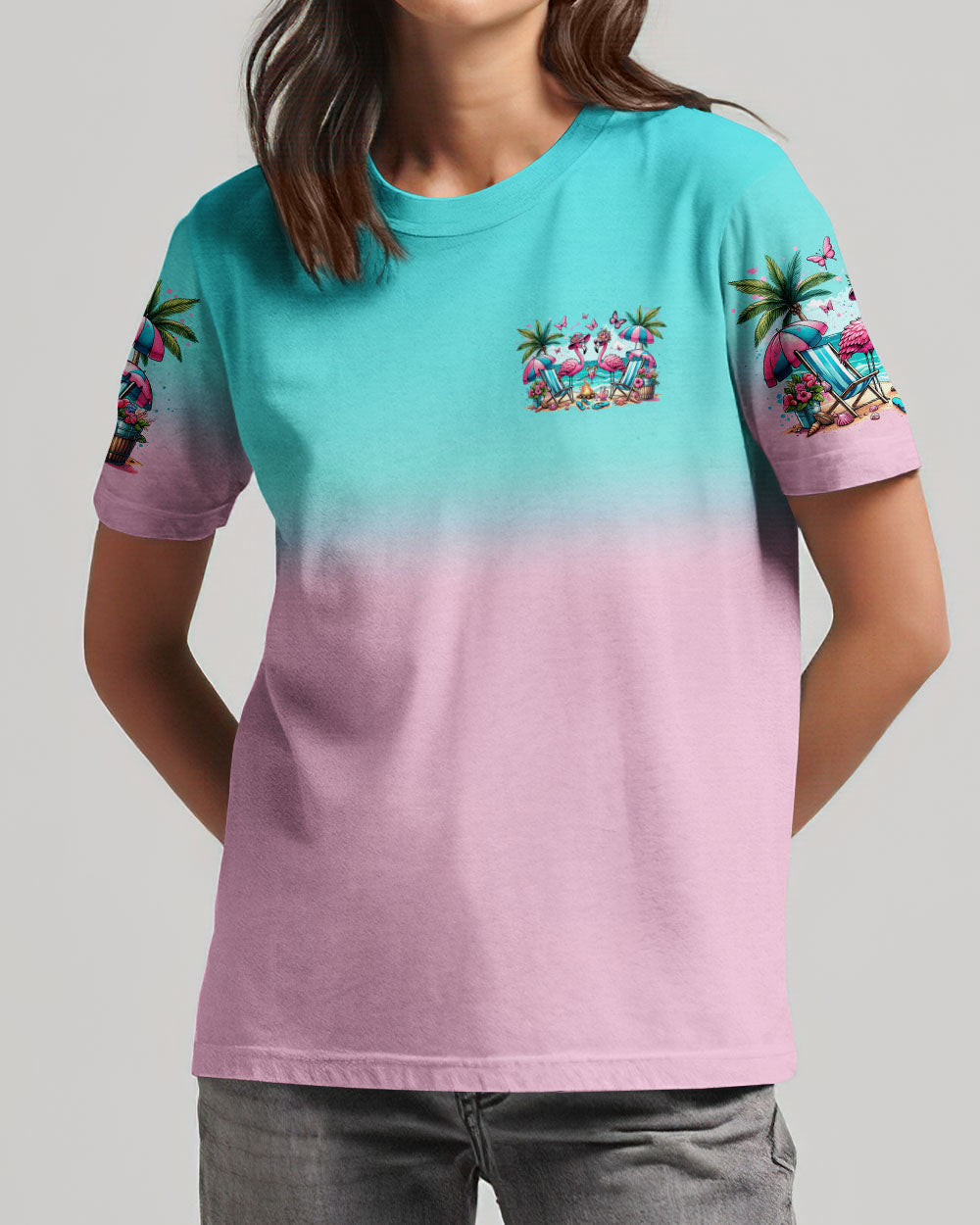 MAKING MEMORIES ONE CAMPFIRE AT A TIME FLAMINGO ALL OVER PRINT - TYTM2405242
