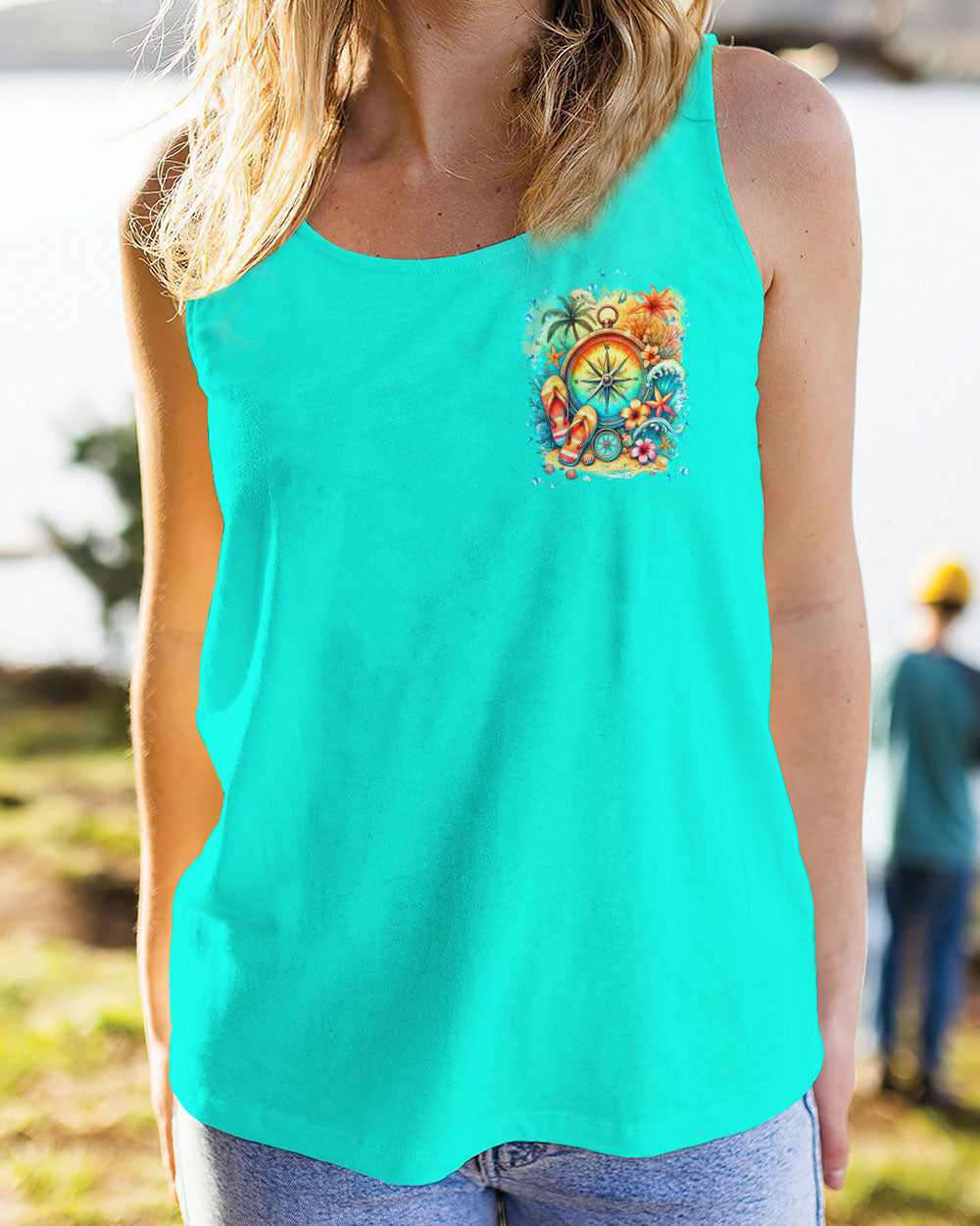 SMELL THE SEA FEEL THE BREEZE COMPASS ALL OVER PRINT - TYTM2607243
