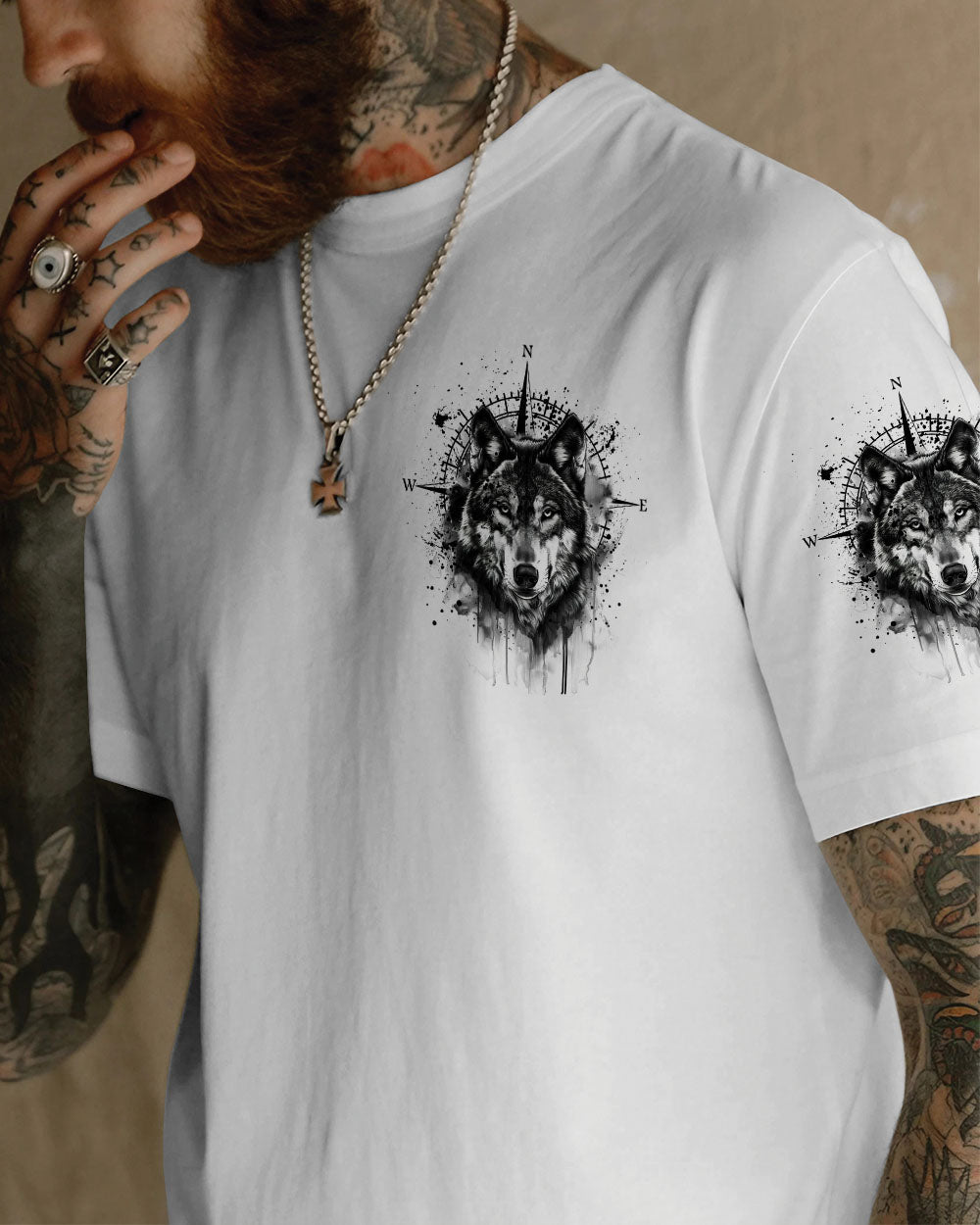 NOT ALL WHO WANDER ARE LOST WOLF ALL OVER PRINT - TYTM2711243