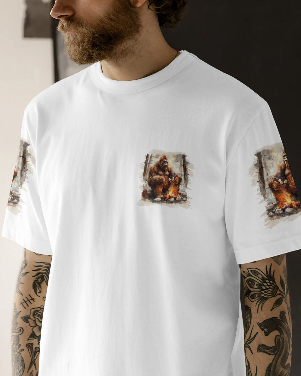 JUST CAMPFIRE NIGHTS BIGFOOT ALL OVER PRINT - TYTM2910242