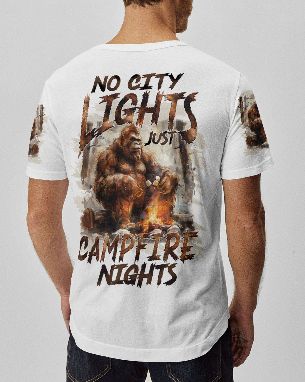JUST CAMPFIRE NIGHTS BIGFOOT ALL OVER PRINT - TYTM2910242