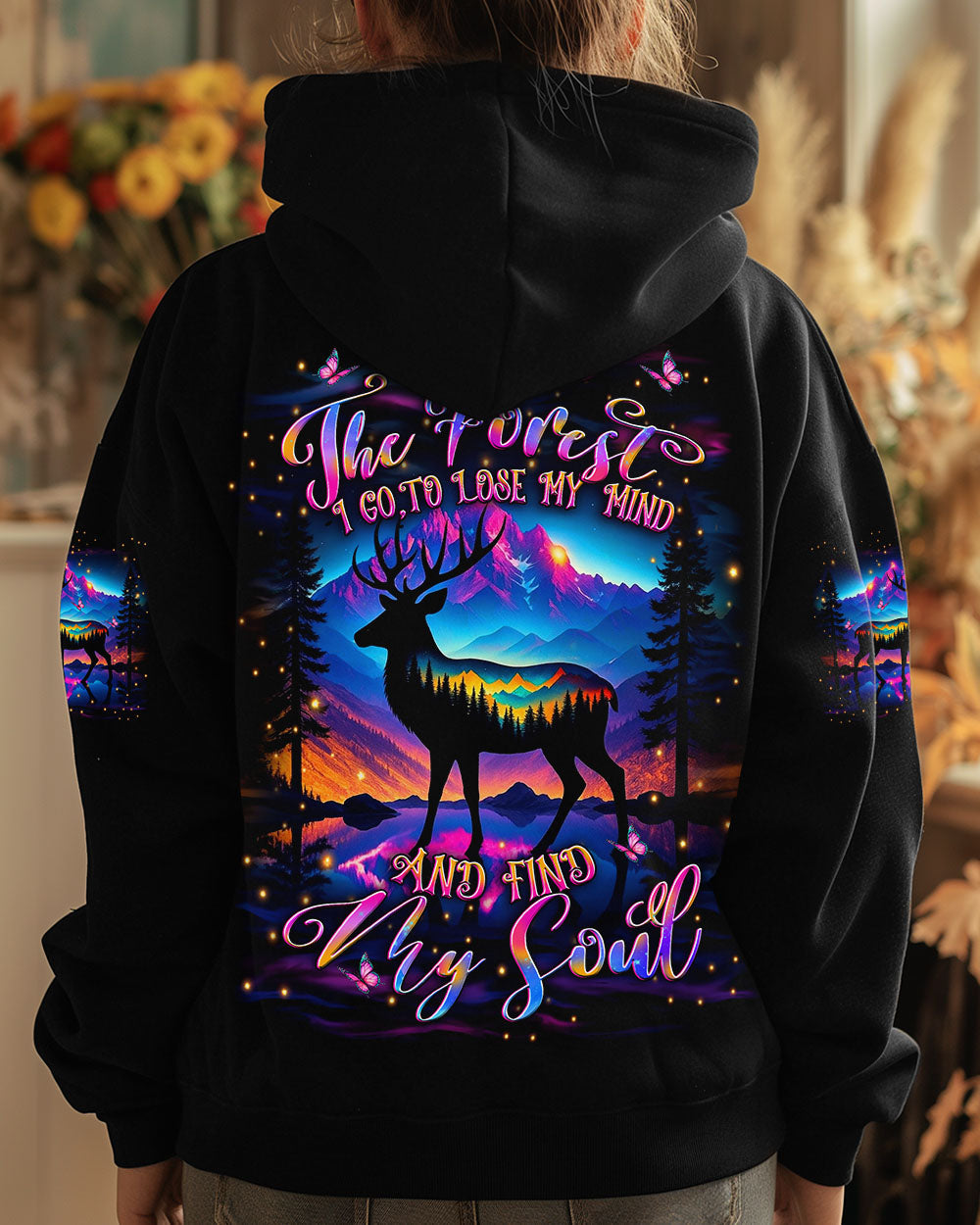 AND INTO THE FOREST I GO DEER ALL OVER PRINT - YHDU0107254