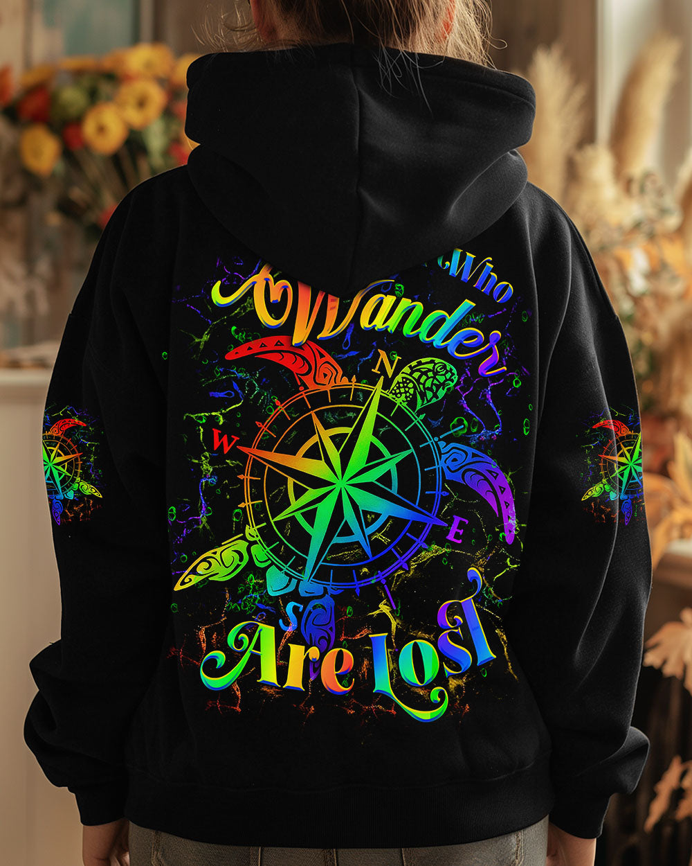 NOT ALL WHO WANDER ARE LOST TURTLE ALL OVER PRINT - YHDU0207254