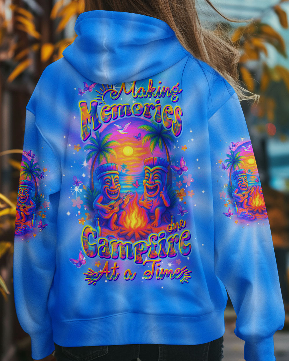 MAKING MEMORIES ONE CAMPFIRE AT A TIME TIKI ALL OVER PRINT - YHDU1704253