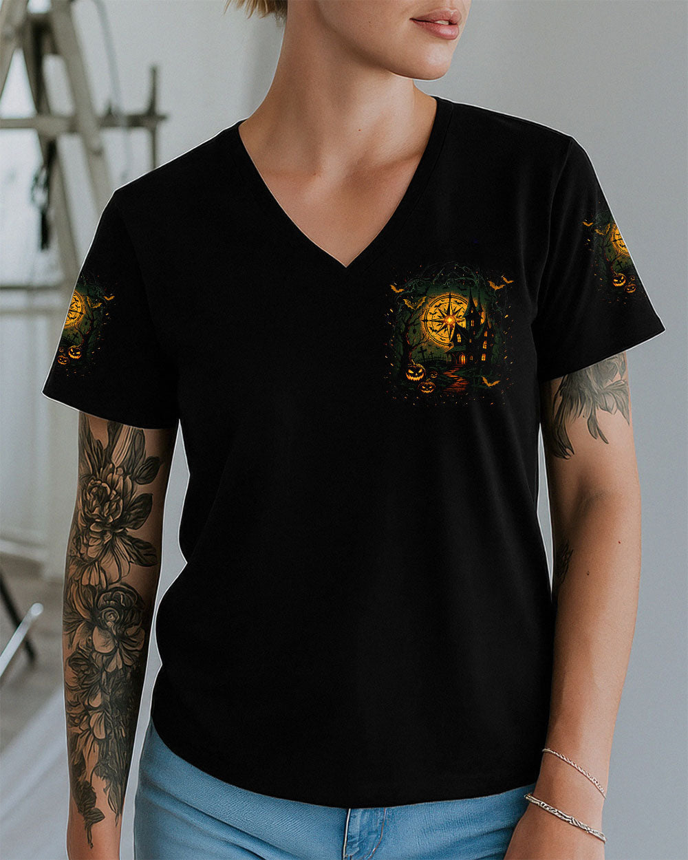 NOT ALL WHO WANDER ARE LOST HALLOWEEN ALL OVER PRINT - YHDU2107251