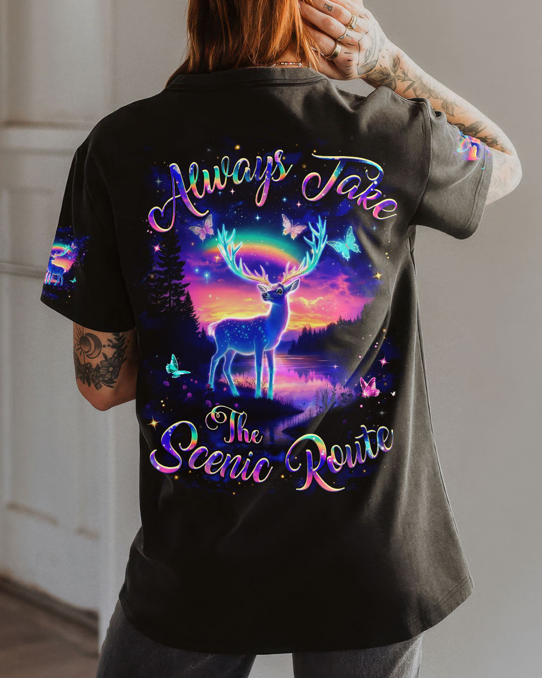ALWAYS TAKE THE SCENIC ROUTE ALL OVER PRINT - YHHG0412252