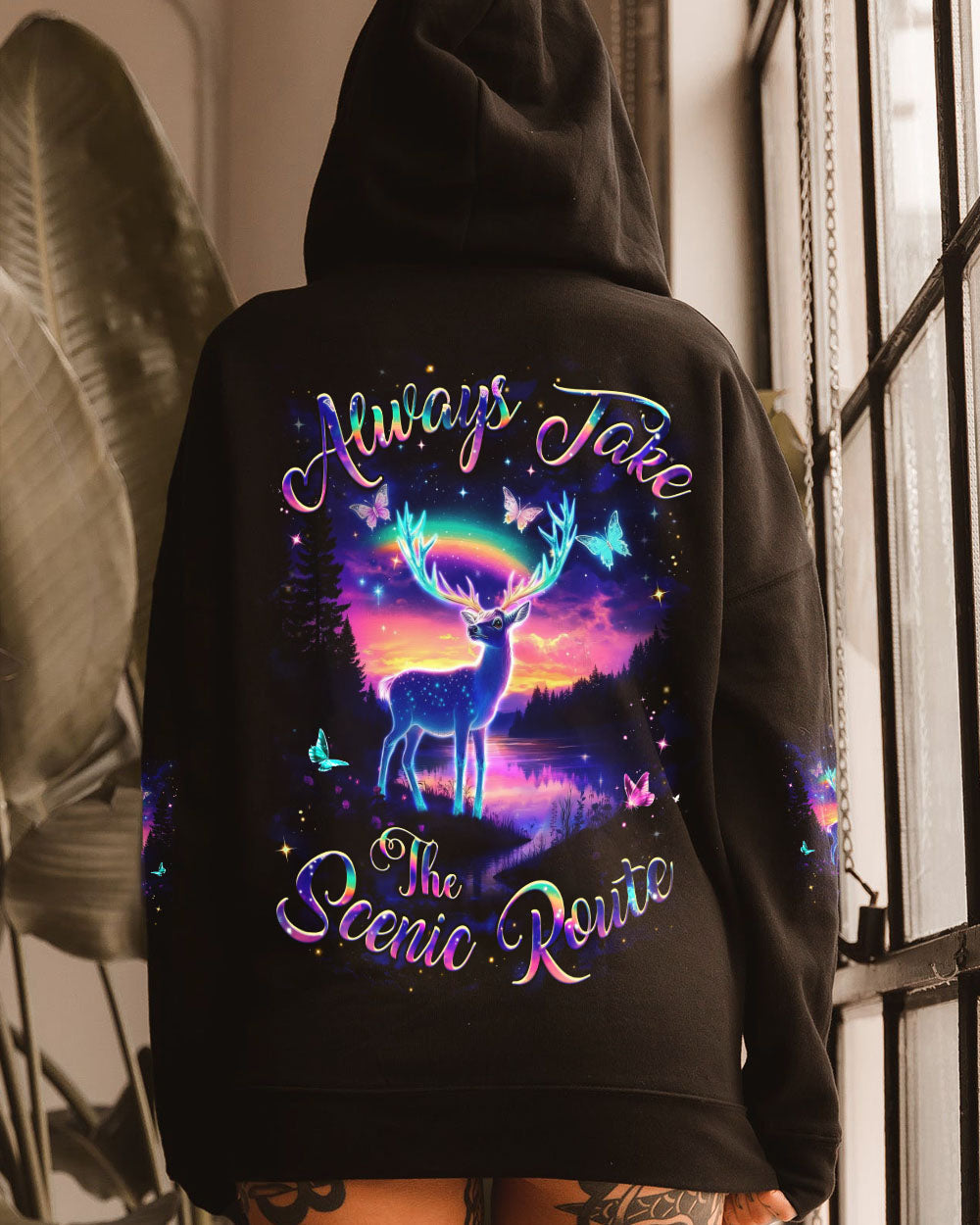 ALWAYS TAKE THE SCENIC ROUTE ALL OVER PRINT - YHHG0412252