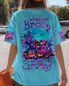 MY BROOM BROKE SO NOW FLAMINGO HALLOWEEN CAMPING ALL OVER PRINT - YHHG1109242