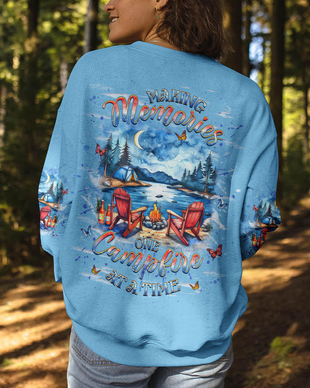 MAKING MEMORIES ONE CAMPFIRE AT A TIME ALL OVER PRINT - YHHG1712242