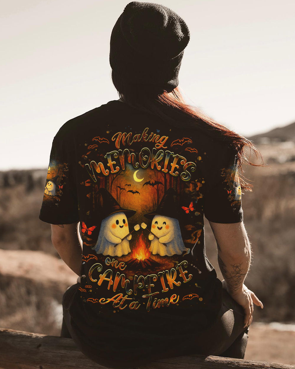 MAKING MEMORIES ONE CAMPFIRE AT A TIME HALLOWEEN ALL OVER PRINT - YHHG2407252