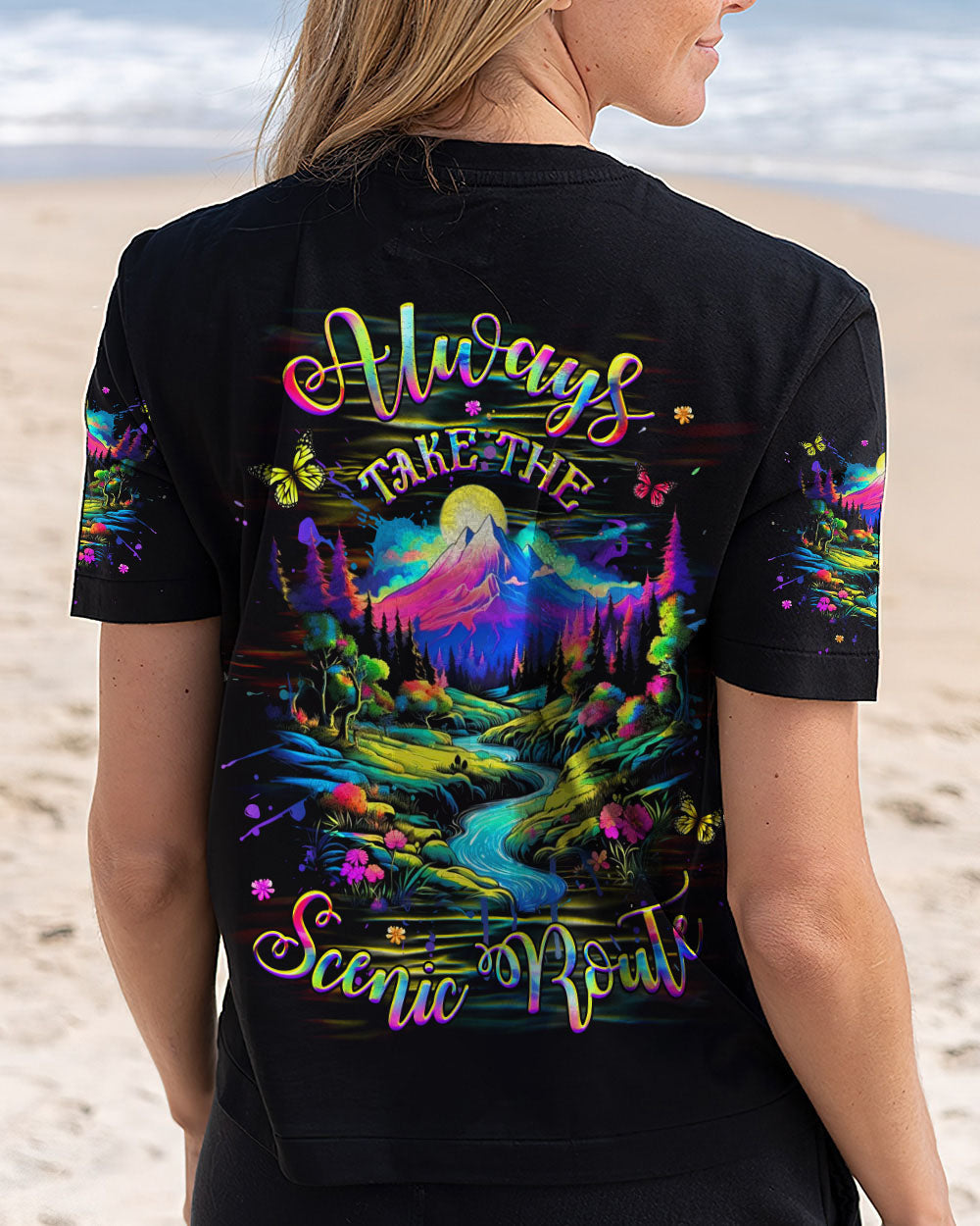 ALWAYS TAKE THE SCENIC ROUTE ALL OVER PRINT - YHHG2511241