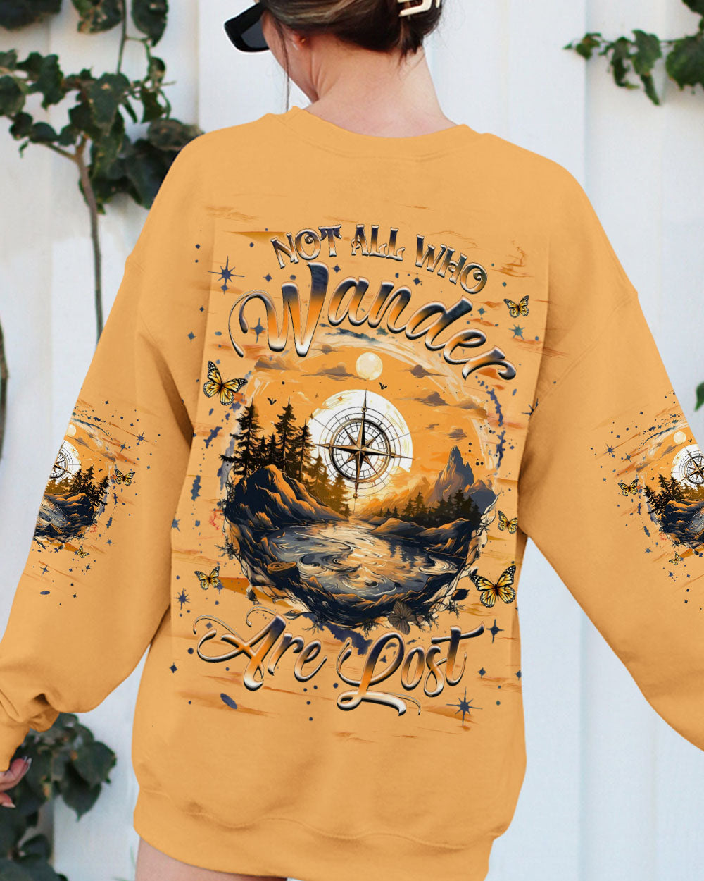 NOT ALL WHO WANDER ARE LOST COMPASS ALL OVER PRINT - YHHG2803253