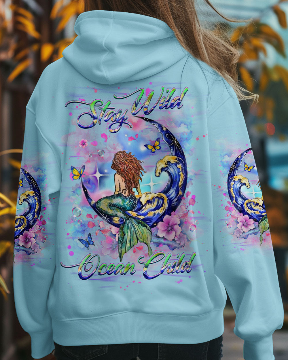 STAY WILD OCEAN CHILD MERMAID ALL OVER PRINT - YHHG2905252