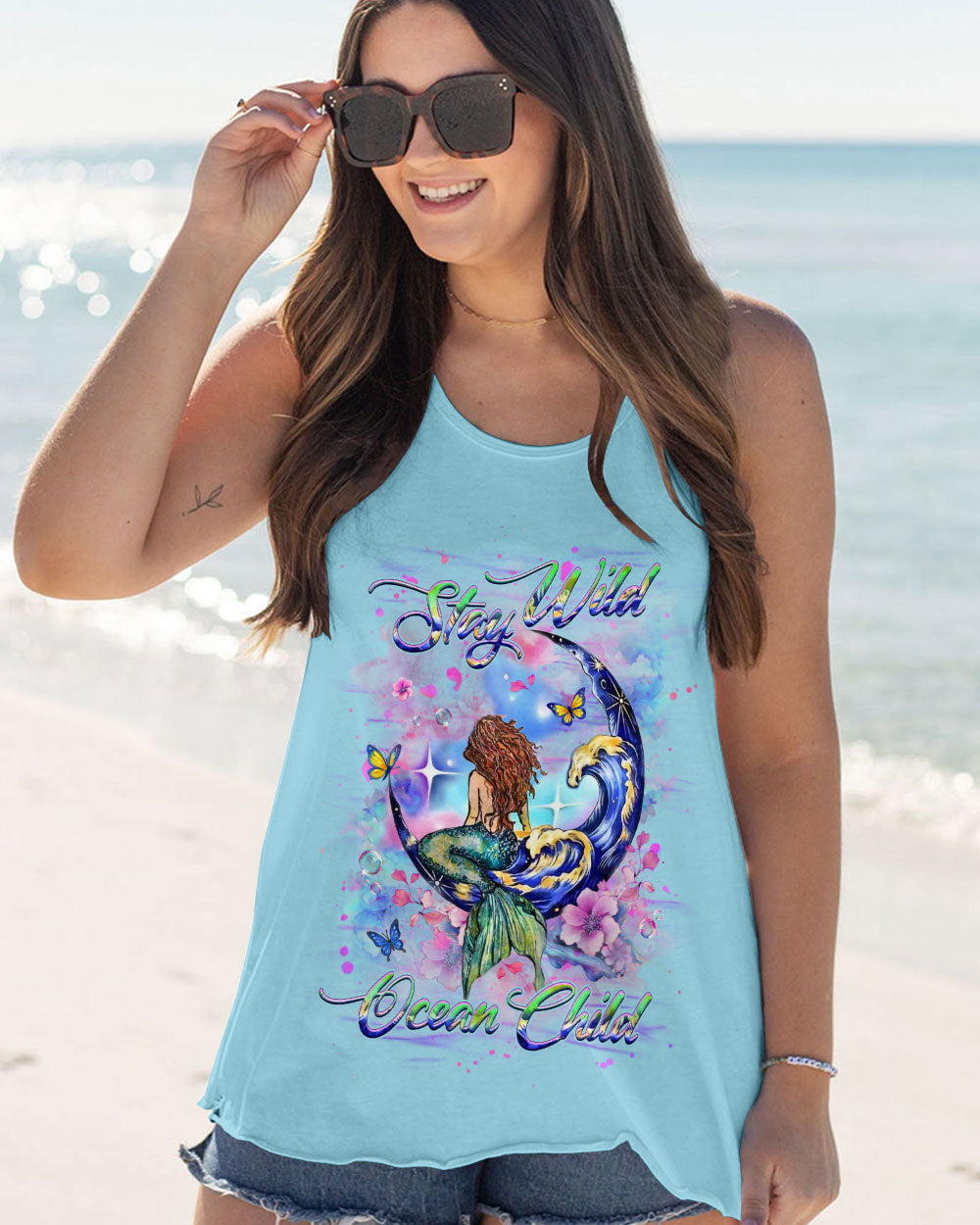 STAY WILD OCEAN CHILD MERMAID ALL OVER PRINT - YHHG2905252