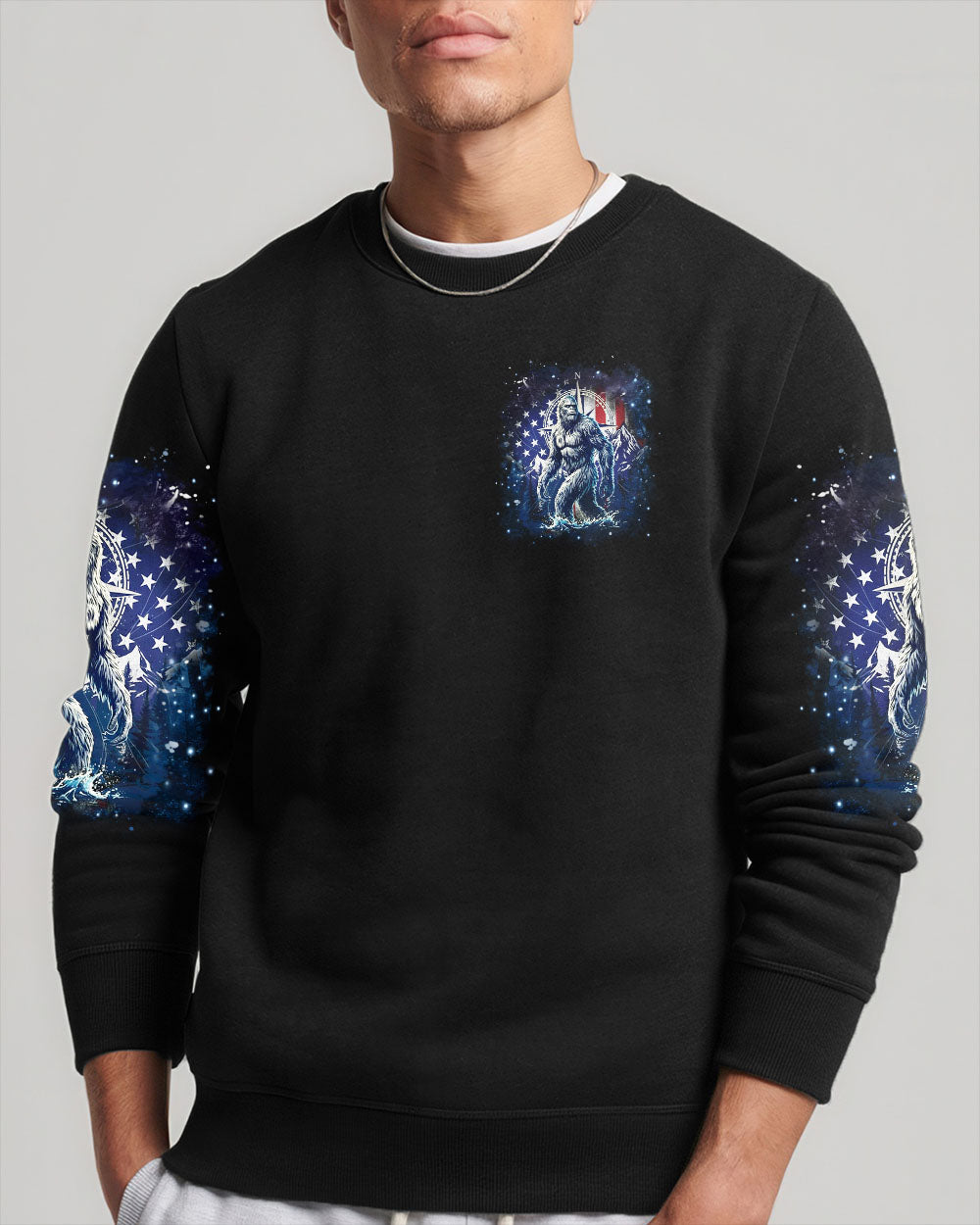 NOT ALL WHO WANDER ARE LOST BIGFOOT ALL OVER PRINT - YHHN0212251