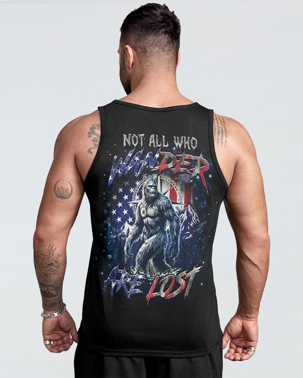 NOT ALL WHO WANDER ARE LOST BIGFOOT ALL OVER PRINT - YHHN0212251