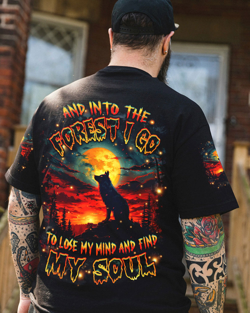 AND INTO THE FOREST I GO WOLF ALL OVER PRINT - YHHN0304251