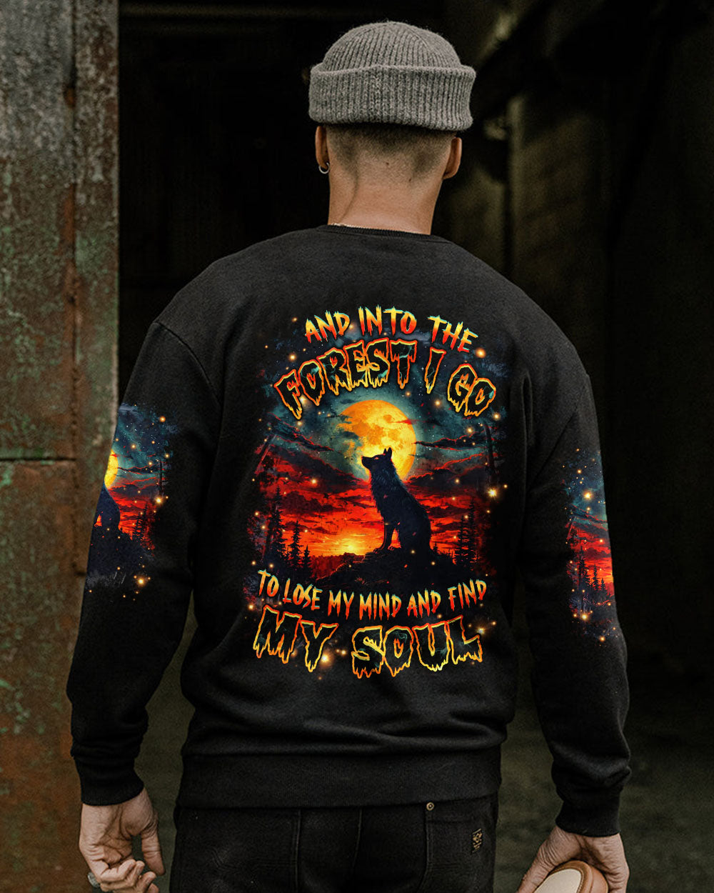 AND INTO THE FOREST I GO WOLF ALL OVER PRINT - YHHN0304251