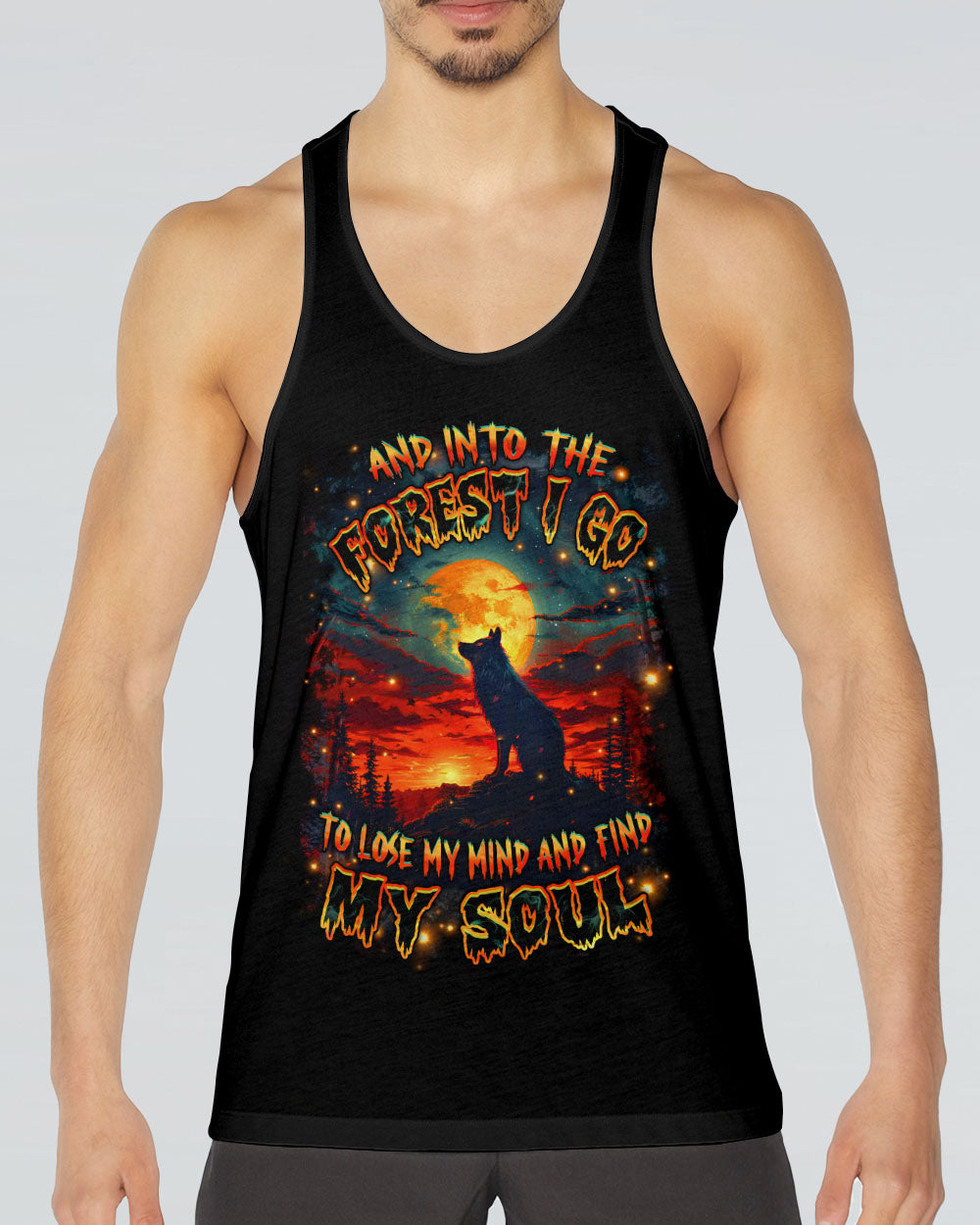 AND INTO THE FOREST I GO WOLF ALL OVER PRINT - YHHN0304251