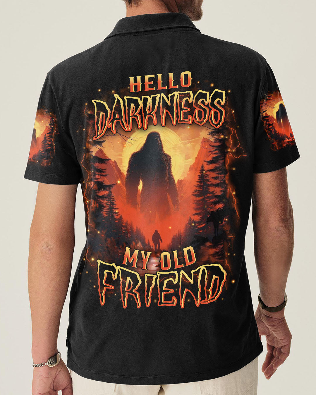 HELLO DARKNESS MY OLD FRIEND BIGFOOT ALL OVER PRINT - YHHN0312252