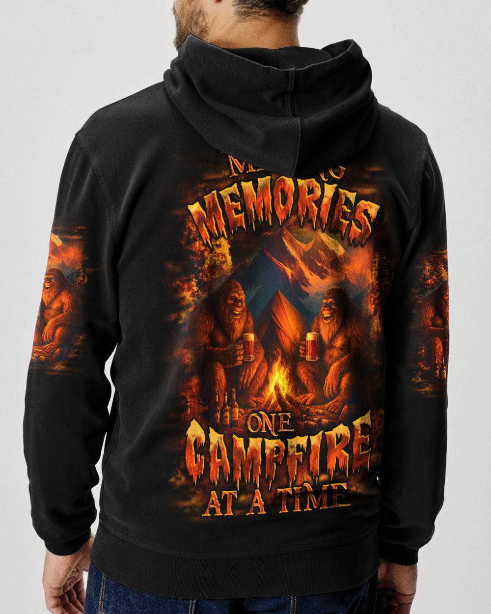MAKING MEMORIES ONE CAMPFIRE AT A TIME BIGFOOT ALL OVER PRINT - YHHN0508253