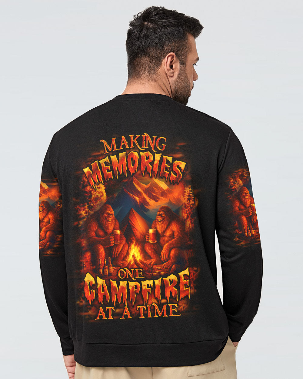 MAKING MEMORIES ONE CAMPFIRE AT A TIME BIGFOOT ALL OVER PRINT - YHHN0508253