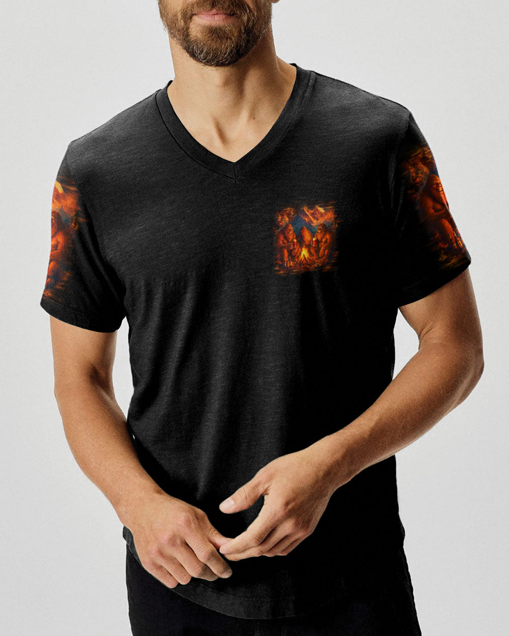 MAKING MEMORIES ONE CAMPFIRE AT A TIME BIGFOOT ALL OVER PRINT - YHHN0508253