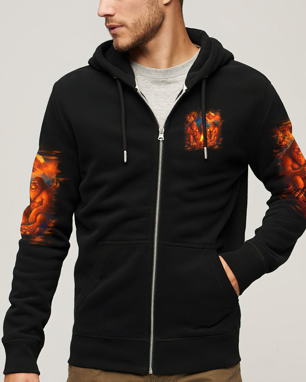 MAKING MEMORIES ONE CAMPFIRE AT A TIME BIGFOOT ALL OVER PRINT - YHHN0508253