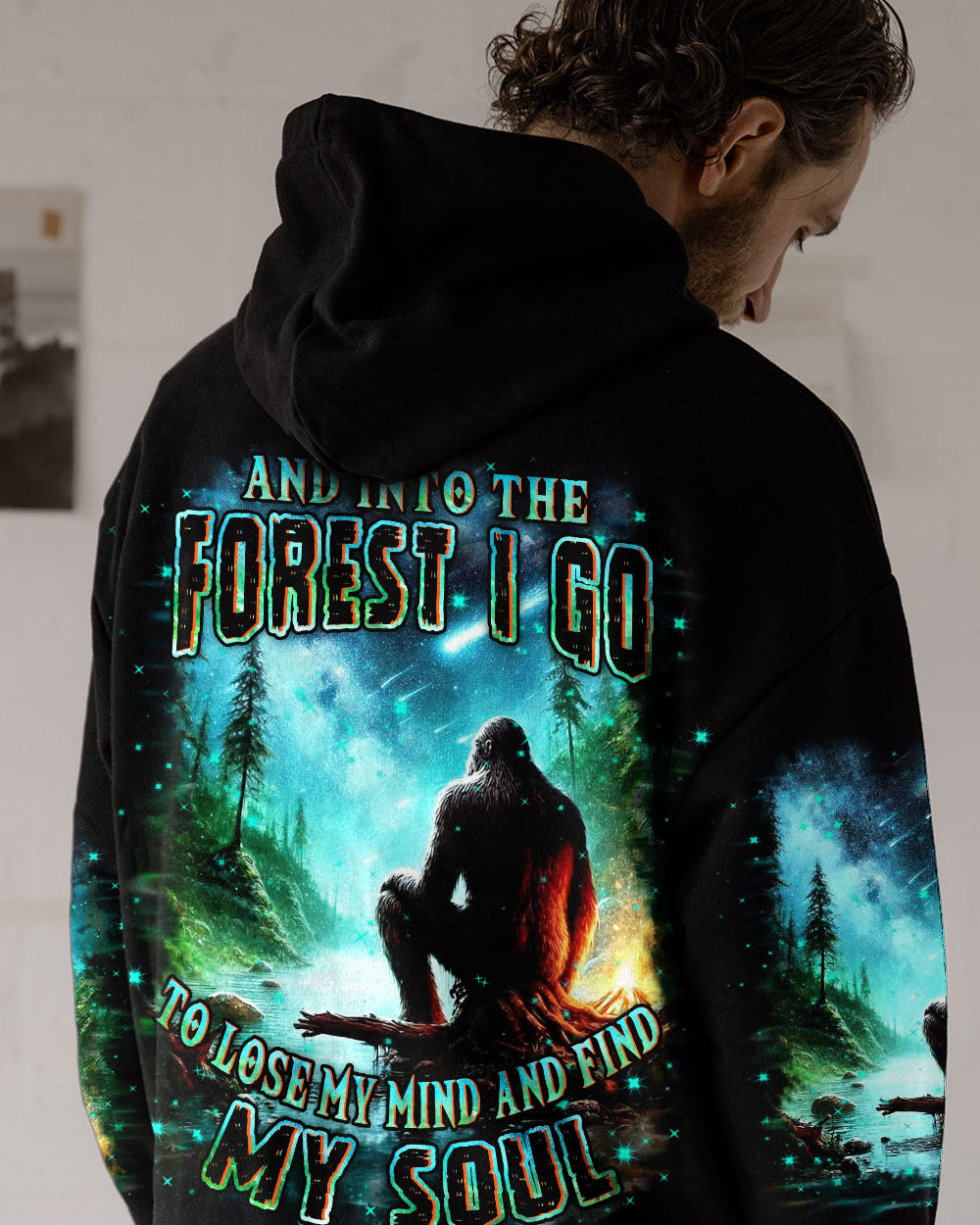AND INTO THE FOREST I GO BIGFOOT ALL OVER PRINT - YHHN0512253