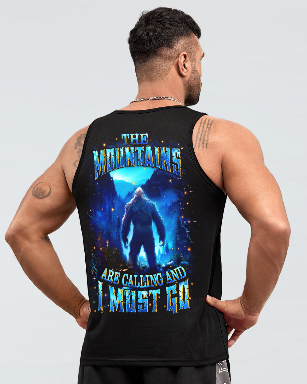 THE MOUNTAINS ARE CALLING BIGFOOT ALL OVER PRINT - YHHN0611252