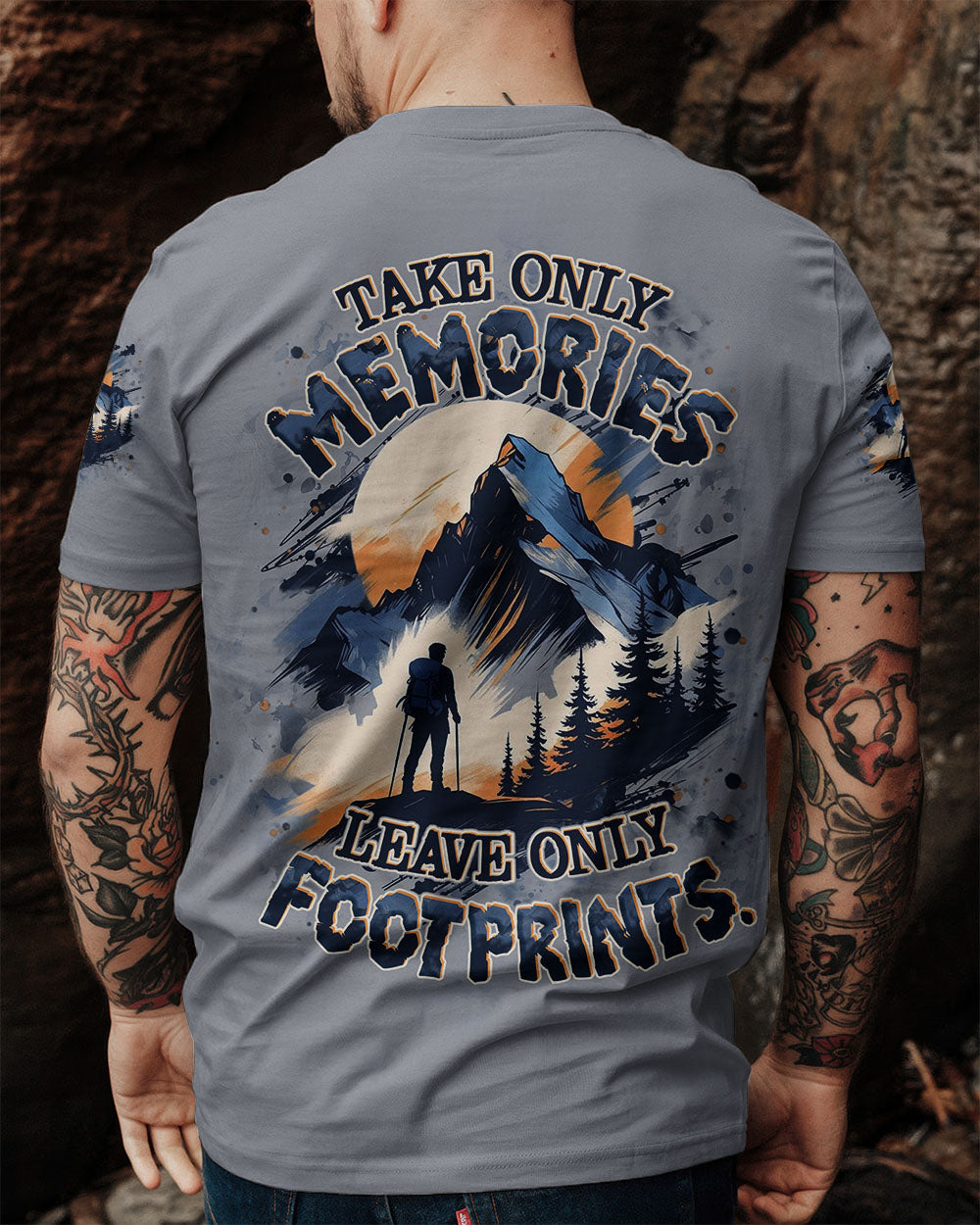 TAKE ONLY MEMORIES LEAVE ONLY FOOTPRINTS ALL OVER PRINT - YHHN0708253