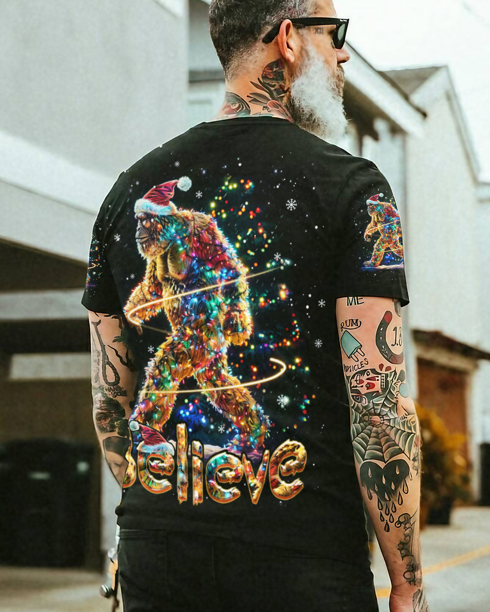 BELIEVE BIGFOOT CHRISTMAS ALL OVER PRINT - YHHN0711241