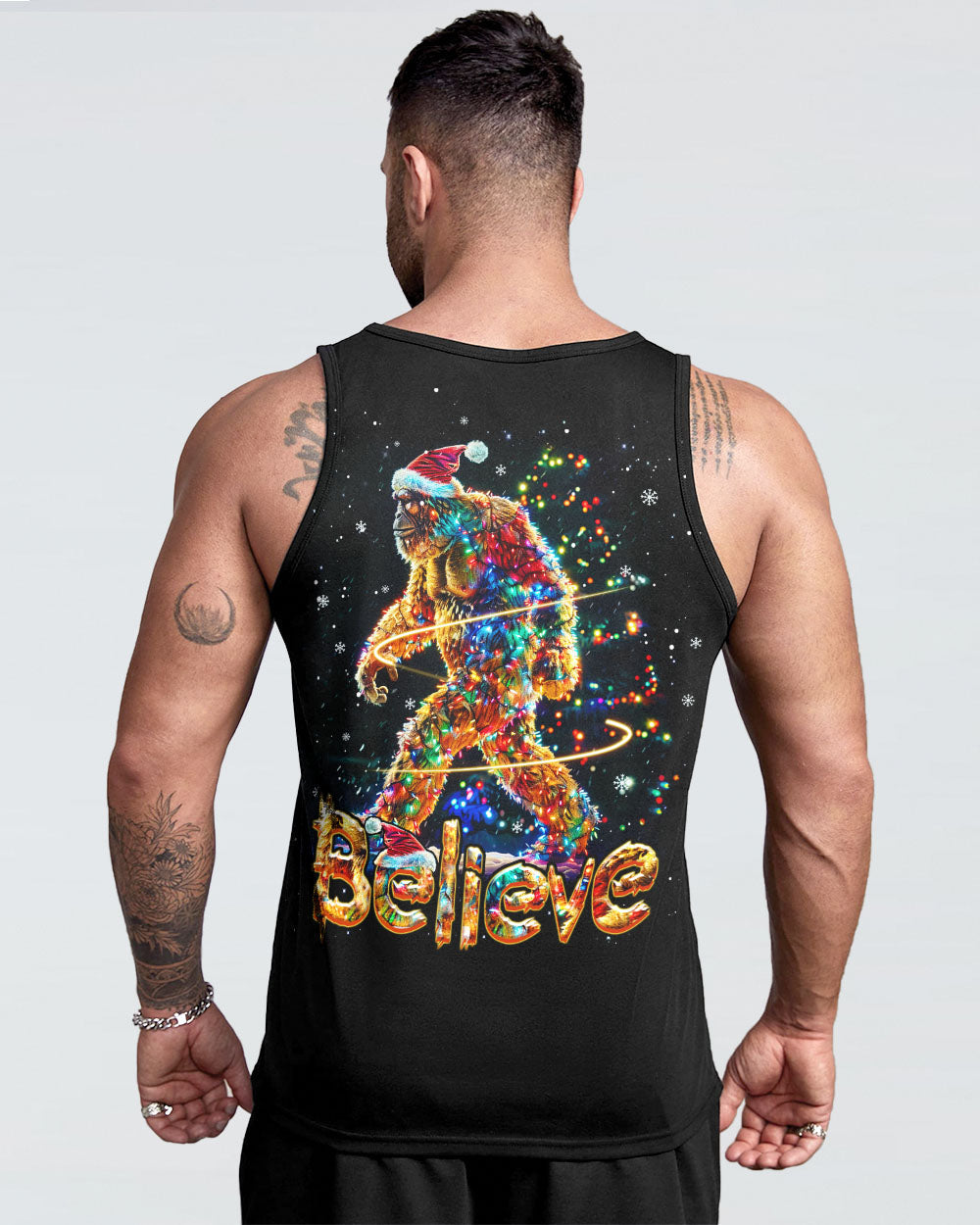 BELIEVE BIGFOOT CHRISTMAS ALL OVER PRINT - YHHN0711241