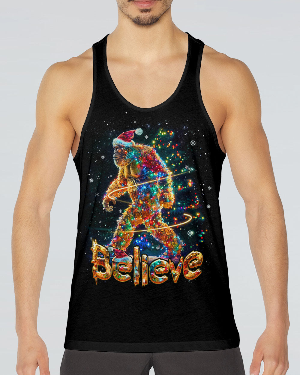 BELIEVE BIGFOOT CHRISTMAS ALL OVER PRINT - YHHN0711241