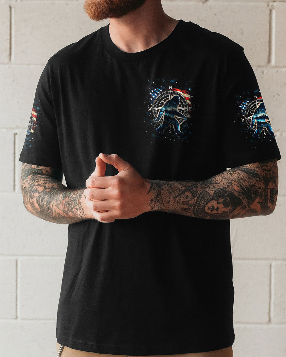 NOT ALL WHO WANDER ARE LOST BIGFOOT ALL OVER PRINT - YHHN0809252