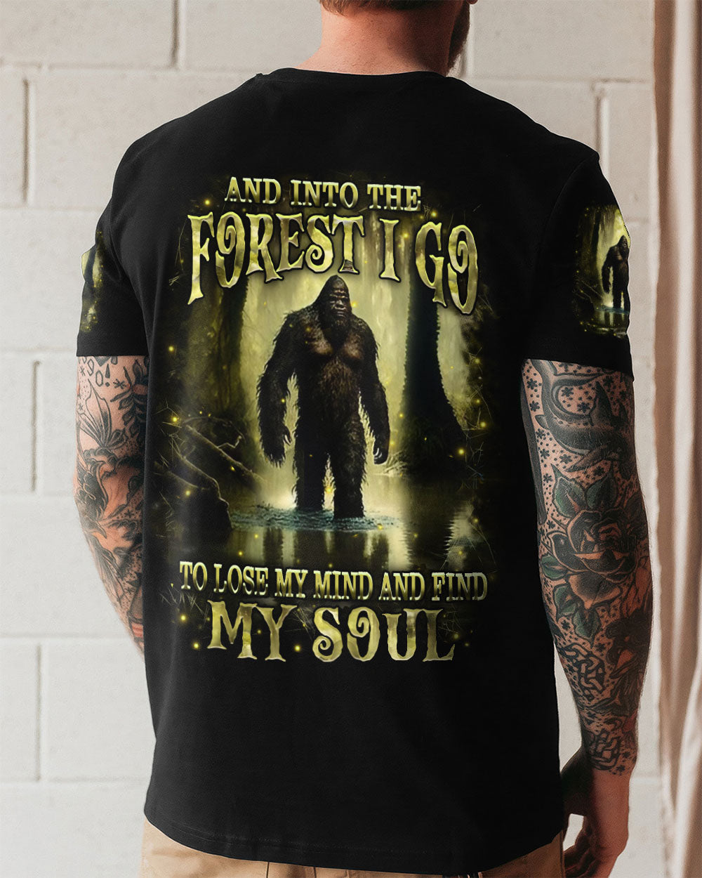 AND INTO THE FOREST I GO BIGFOOT ALL OVER PRINT - YHHN0812253