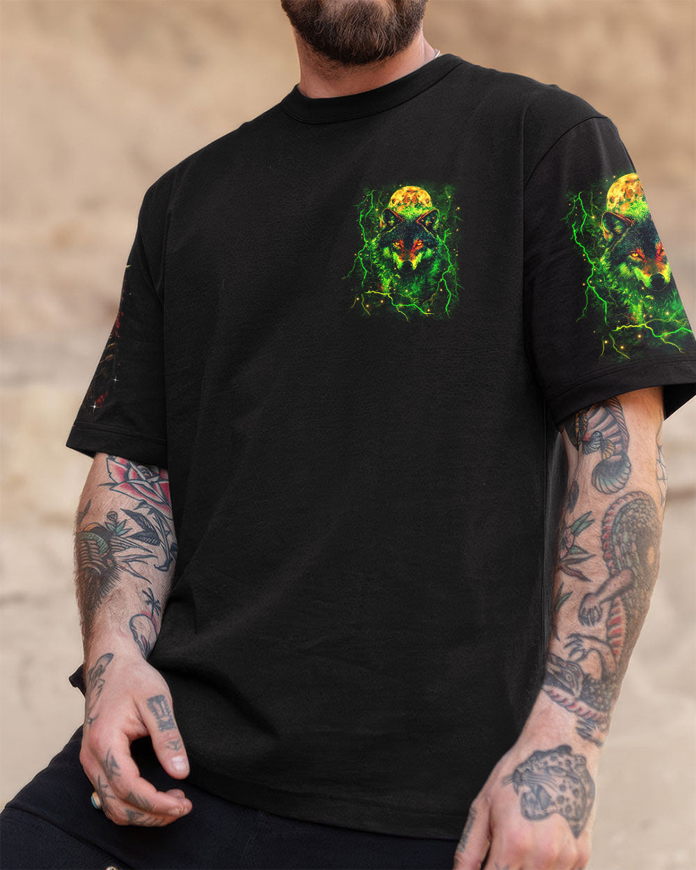 HELLO DARKNESS MY OLD FRIEND WOLF ALL OVER PRINT - YHHN0910253