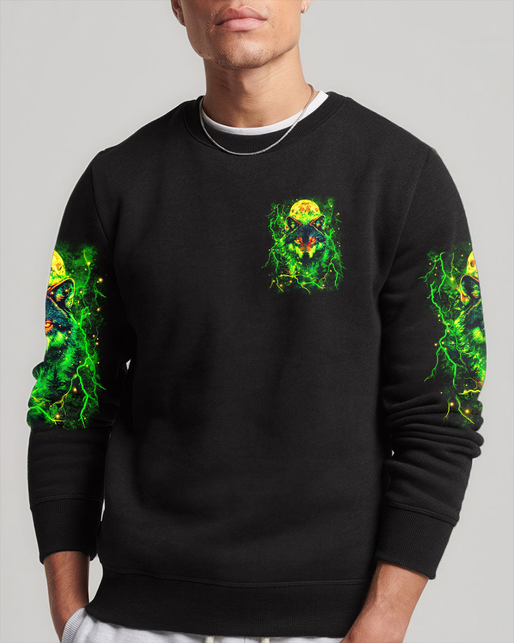 HELLO DARKNESS MY OLD FRIEND WOLF ALL OVER PRINT - YHHN0910253